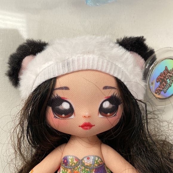 Na! Na! Na! Surprise Fashion Doll Cherry Blossom Dress and Panda Hat 7.5” tall - Picture 15 of 16